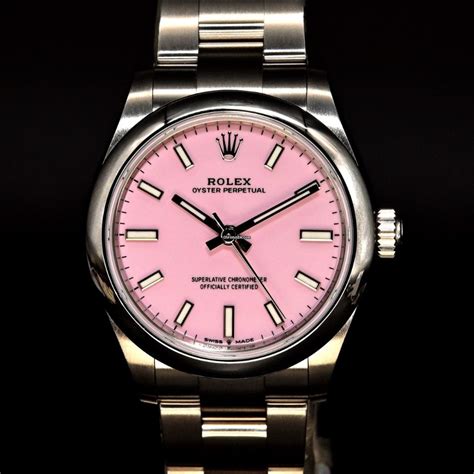 rolex oyster perpetual candy pink 31mm